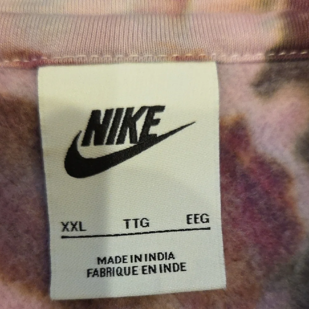 Nike Tie-Dye Hoodie in Pink, Purple & Orange Tones